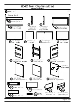 Предварительный просмотр 2 страницы Baxton Studio 0042 Twin Captain's Bed Assembly Instructions Manual