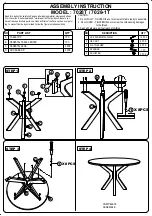 Предварительный просмотр 1 страницы Baxton Studio 7028T Assembly Instruction