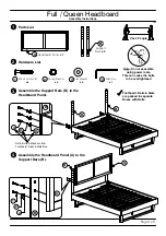 Baxton Studio Aras Full / Queen Headboard Assembly Instructions Manual предпросмотр