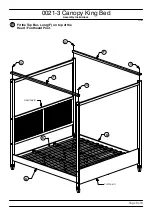 Предварительный просмотр 8 страницы Baxton Studio Canopy King Bed 0021-3 Assembly Instructions Manual