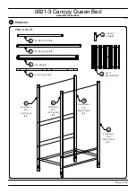 Preview for 2 page of Baxton Studio Canopy Queen Bed 0021-3 Assembly Instructions Manual