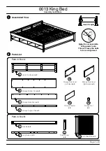 Baxton Studio Full Bed 0013 Assembly Instructions Manual предпросмотр