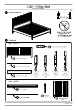 Предварительный просмотр 1 страницы Baxton Studio King Bed 0021-4 Assembly Instructions Manual