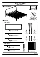 Preview for 1 page of Baxton Studio King Bed 0049 Assembly Instructions