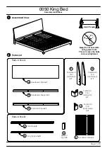 Baxton Studio King Bed 0050 Assembly Instructions Manual предпросмотр