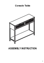 Предварительный просмотр 1 страницы Baxton Studio LC21020907RATTAN2DWCONSOLETABLE Assembly Instruction Manual