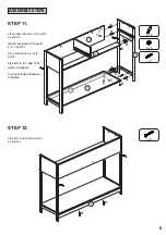 Предварительный просмотр 9 страницы Baxton Studio LC21020907RATTAN2DWCONSOLETABLE Assembly Instruction Manual