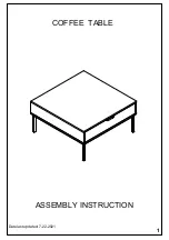 Предварительный просмотр 1 страницы Baxton Studio LCF20182 Assembly Instruction