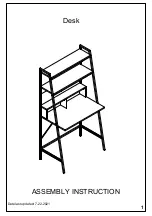 Baxton Studio LCF20379BDESK Assembly Instruction предпросмотр