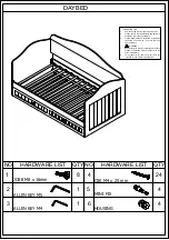 Предварительный просмотр 1 страницы Baxton Studio NEVES DAYBED Assembly Instructions