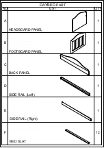 Предварительный просмотр 2 страницы Baxton Studio NEVES DAYBED Assembly Instructions