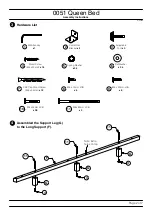 Предварительный просмотр 2 страницы Baxton Studio Queen Bed 0051 Assembly Instructions Manual