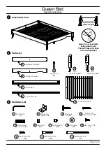 Предварительный просмотр 1 страницы Baxton Studio Queen Bed 97132 Assembly Instructions