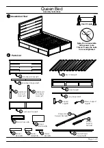 Предварительный просмотр 1 страницы Baxton Studio Queen Bed MG4710 Assembly Instructions Manual