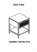 Preview for 1 page of Baxton LC21020905 Assembly Instruction Manual