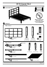 Предварительный просмотр 1 страницы Baxton Queen Bed 0019 Manual