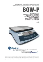 Preview for 1 page of Baxtran BOW-P User Manual