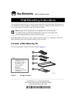 Предварительный просмотр 1 страницы Bay Networks 304406-A Wall Mounting And Safety Instructions