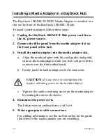 Preview for 12 page of Bay Networks BayStack Fiber Media Adapter Using Manual