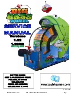 Bay Tek Games Big Bass Wheel Service Manual preview