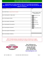 Preview for 3 page of Bay Tek Games Big Bass Wheel Service Manual