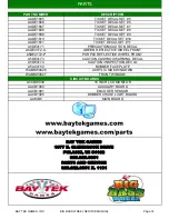 Preview for 74 page of Bay Tek Games Big Bass Wheel Service Manual