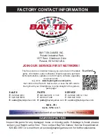 Preview for 2 page of Bay Tek Games GRAND FUN-ALLEY Service Manual