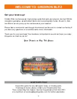 Preview for 4 page of Bay Tek Games GRIDIRON BLITZ Service Manual