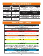 Preview for 6 page of Bay Tek Games GRIDIRON BLITZ Service Manual