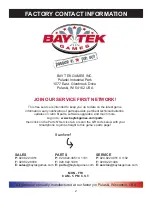 Preview for 2 page of Bay Tek Games Quick Drop Service Manual