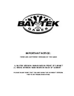 Bay-Tek SMOKIN TOKEN Troubleshooting Manual preview