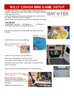 Preview for 6 page of Bay-Tek Willy Crash Mini Service Manual