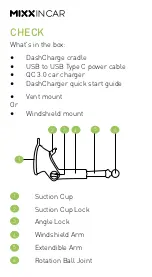 Preview for 2 page of Bayan Audio Mixx In Car DASHCHARGE Quick Start Manual