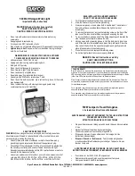 Preview for 1 page of Bayco SL-1002 Instructions