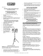 Предварительный просмотр 1 страницы Bayco SL-1006 Quick Start Manual