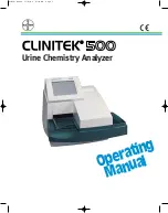 Bayer HealthCare Clinitek 500 Operating Manual предпросмотр