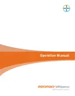 Bayer HealthCare MEDRAD MRXperion Operation Manual предпросмотр