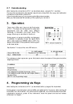 Предварительный просмотр 7 страницы BAYKON TX 1 Operational Manual