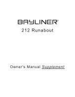 Bayliner 212 Runabout Owner'S Manual preview