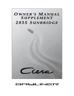 Preview for 1 page of Bayliner 2855 Sunbridge Owner'S Manual