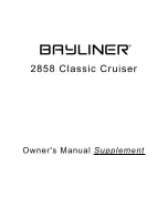 Bayliner 2858 Classic Cruiser Owner'S Manual Supplement preview