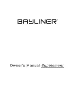 Bayliner 325 Cruiser Owner'S Manual preview