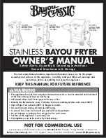 Предварительный просмотр 1 страницы Bayou Classic 700-701    u Owner'S Manual