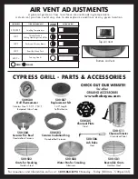 Предварительный просмотр 12 страницы Bayou Classic CYPRESS GRILL 500-535 Instruction Care And Use Manual