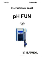 Bayrol pH FUN Instruction Manual preview