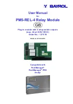 Предварительный просмотр 1 страницы Bayrol PM5-REL-4 User Manual