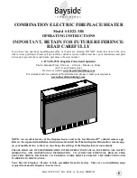 Bayside Furnishings EF22-33B Operating Manual preview