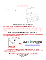 Предварительный просмотр 16 страницы Bayside Furnishings Vision 3-in-1 TV Console Assembly Manual