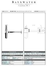 Предварительный просмотр 1 страницы BAYSWATER BAYW001 Installation