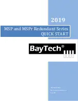 BayTech MSP Series Quick Start Manual предпросмотр